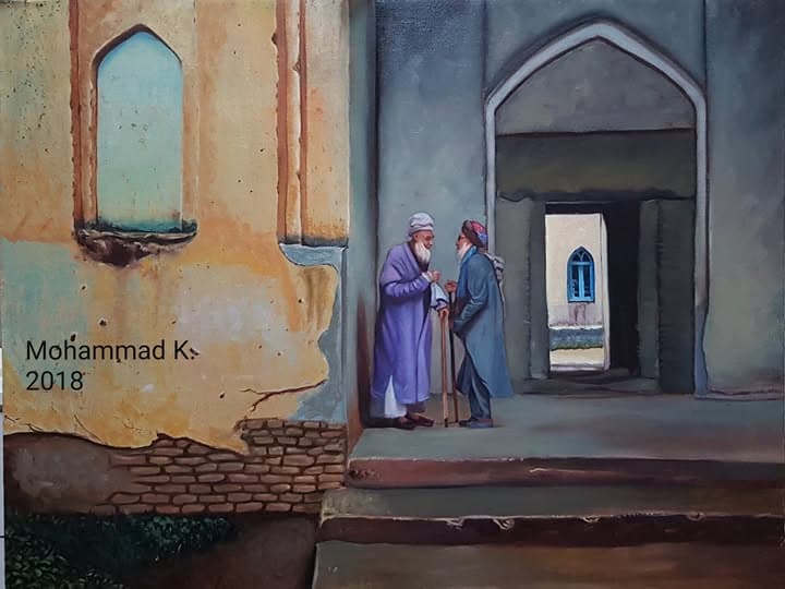 دراسة تشكيلية 08. لوحة من أرشيف المرسم تركز على الحالة واللون والبناء التشكيلي ضمن معالجة شخصية هادئة.