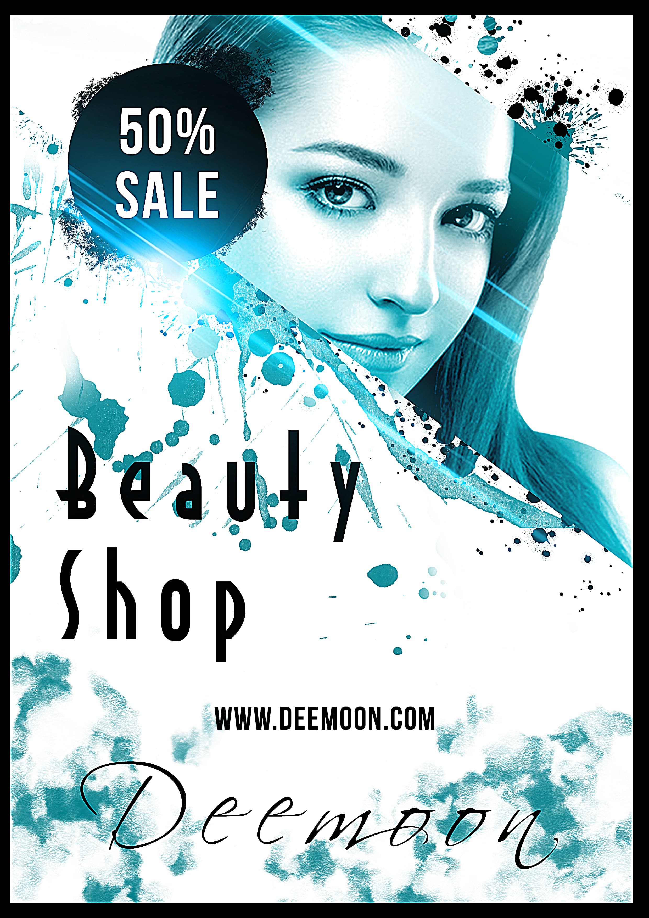 Deemoon Promotional Poster. A promotional poster built around strong type, contrast, and theatrical pacing.