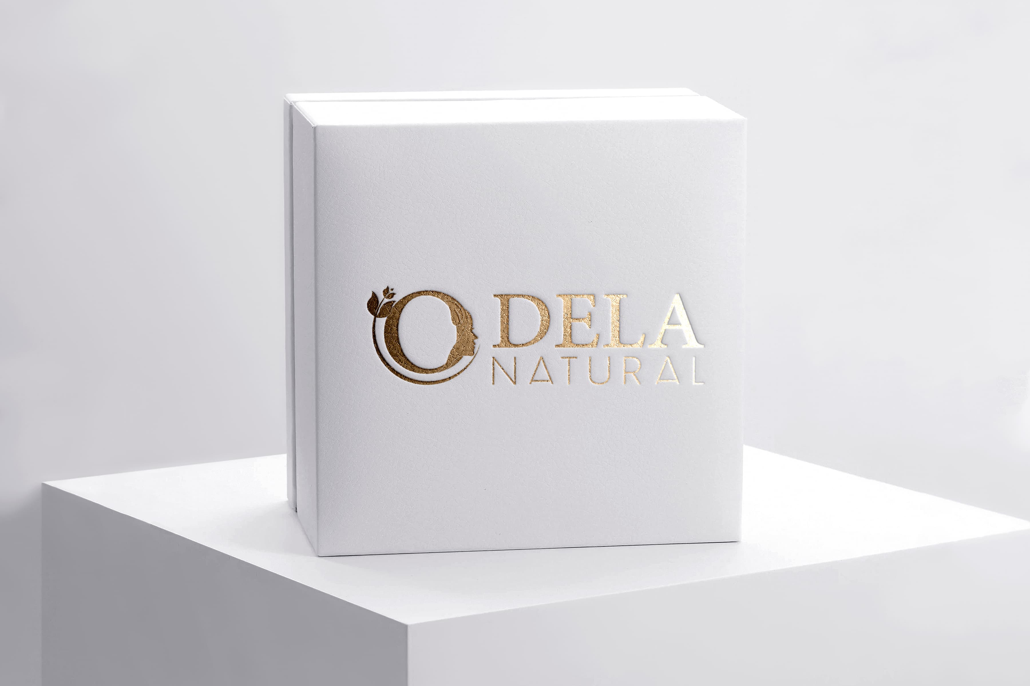 Gold Logo Presentation. A logo presentation focused on material finish and premium brand character.