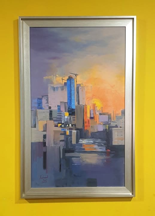 Figurative Study 12. A studio work from the painting archive focused on mood, color, and figurative structure.