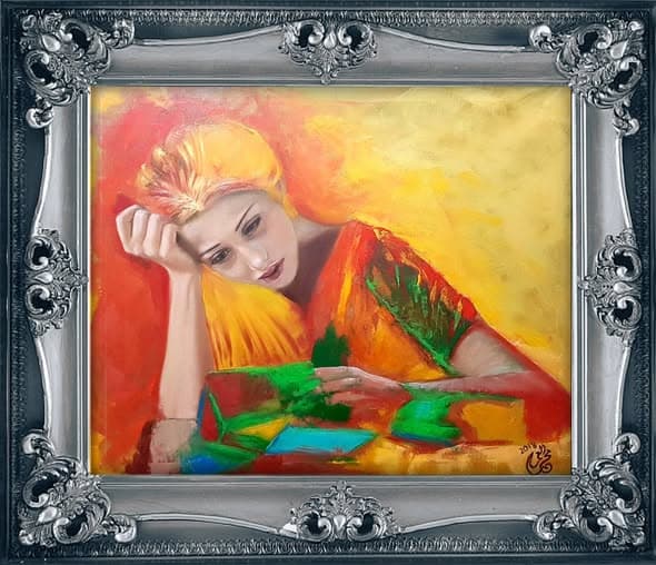 Figurative Study 13. A studio work from the painting archive focused on mood, color, and figurative structure.