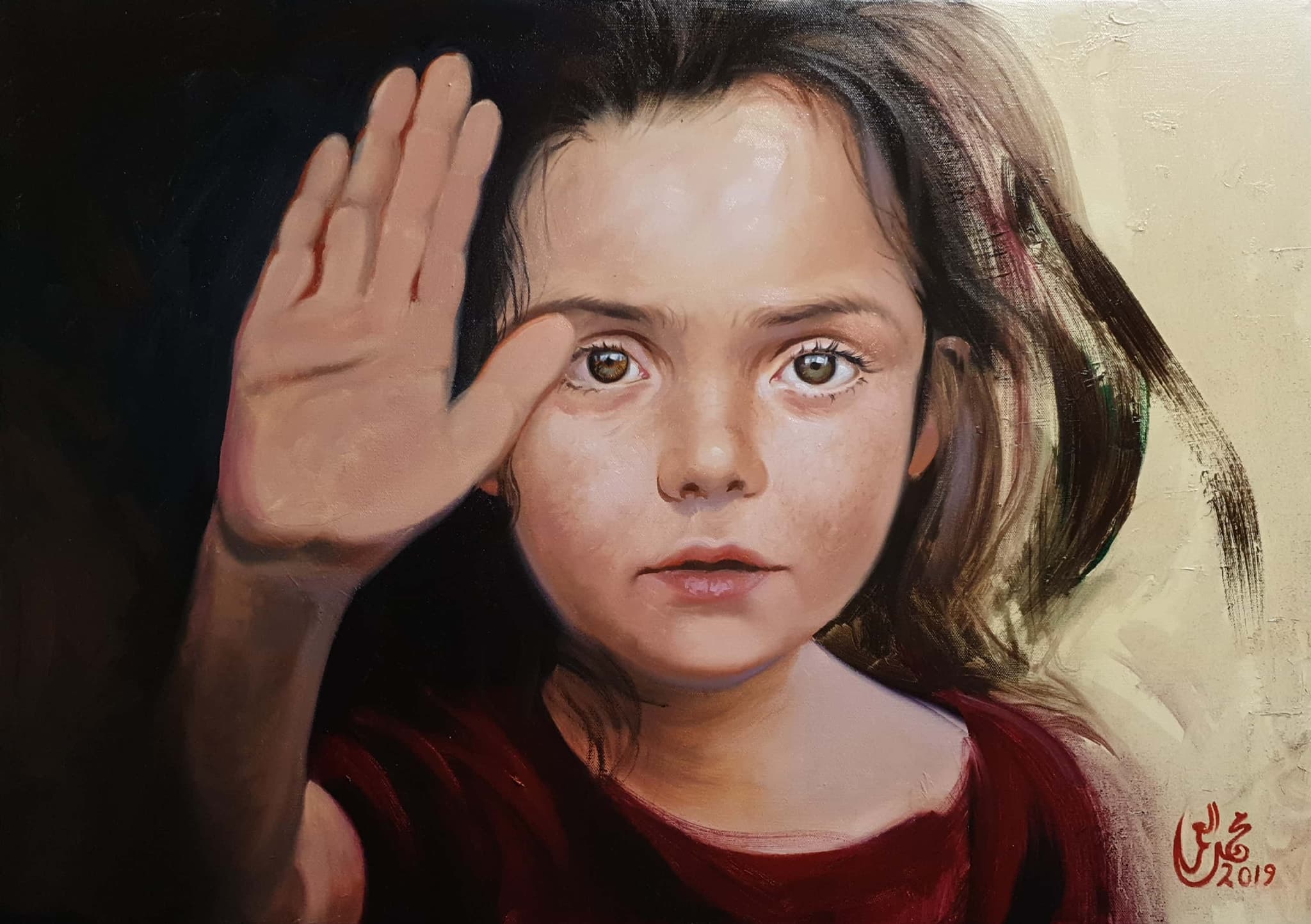 Figurative Study 19. A studio work from the painting archive focused on mood, color, and figurative structure.