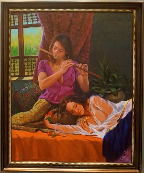 Figurative Study 28. A studio work from the painting archive focused on mood, color, and figurative structure.