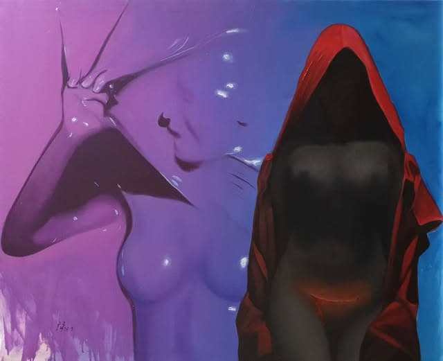 Figurative Study 30. A studio work from the painting archive focused on mood, color, and figurative structure.