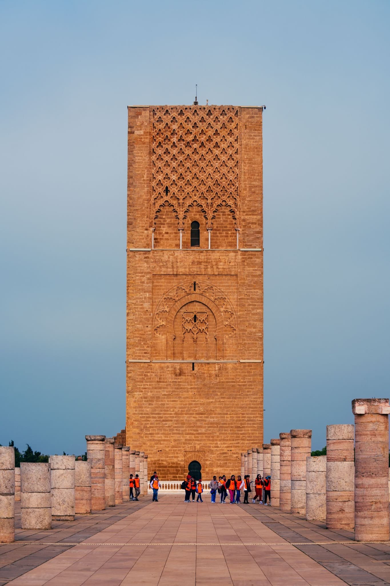 Tower at Dusk. An old tower gaining quiet presence under evening light.