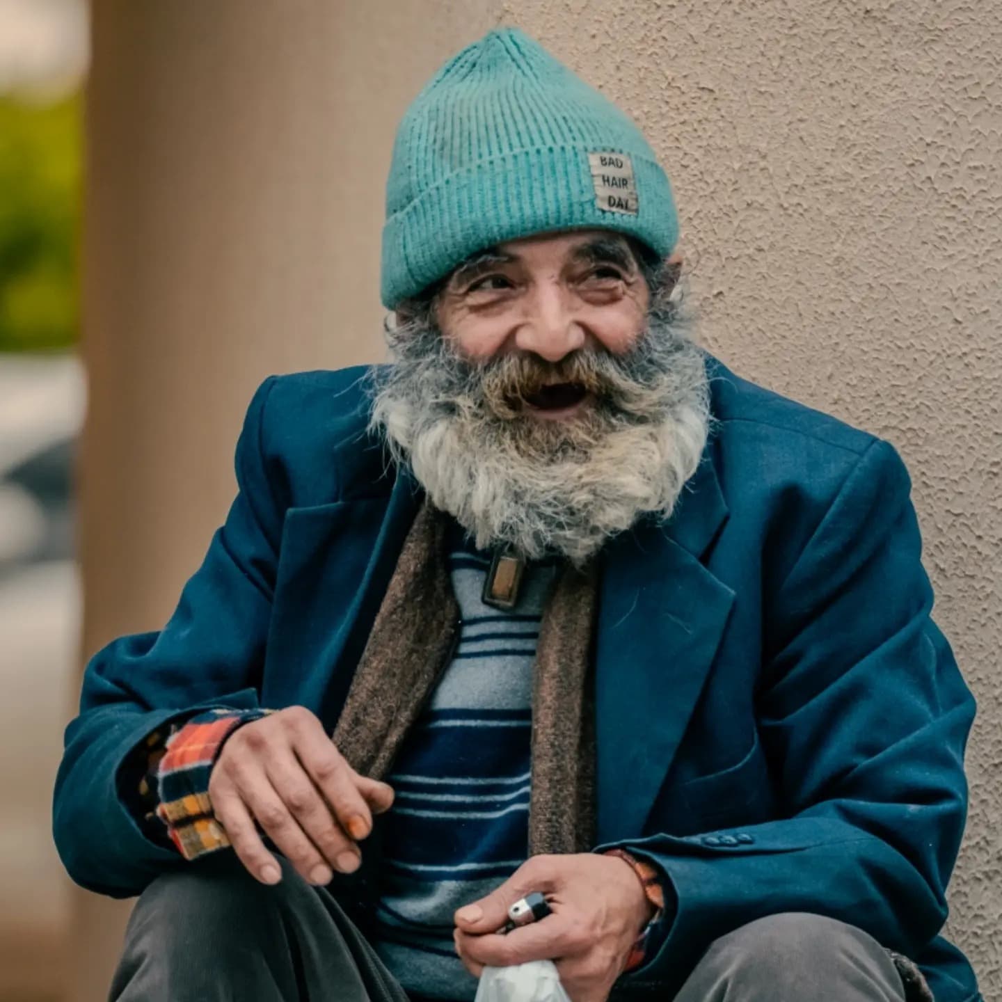 Blue Beanie Portrait. A close portrait holding the honesty of gaze and warmth of features.