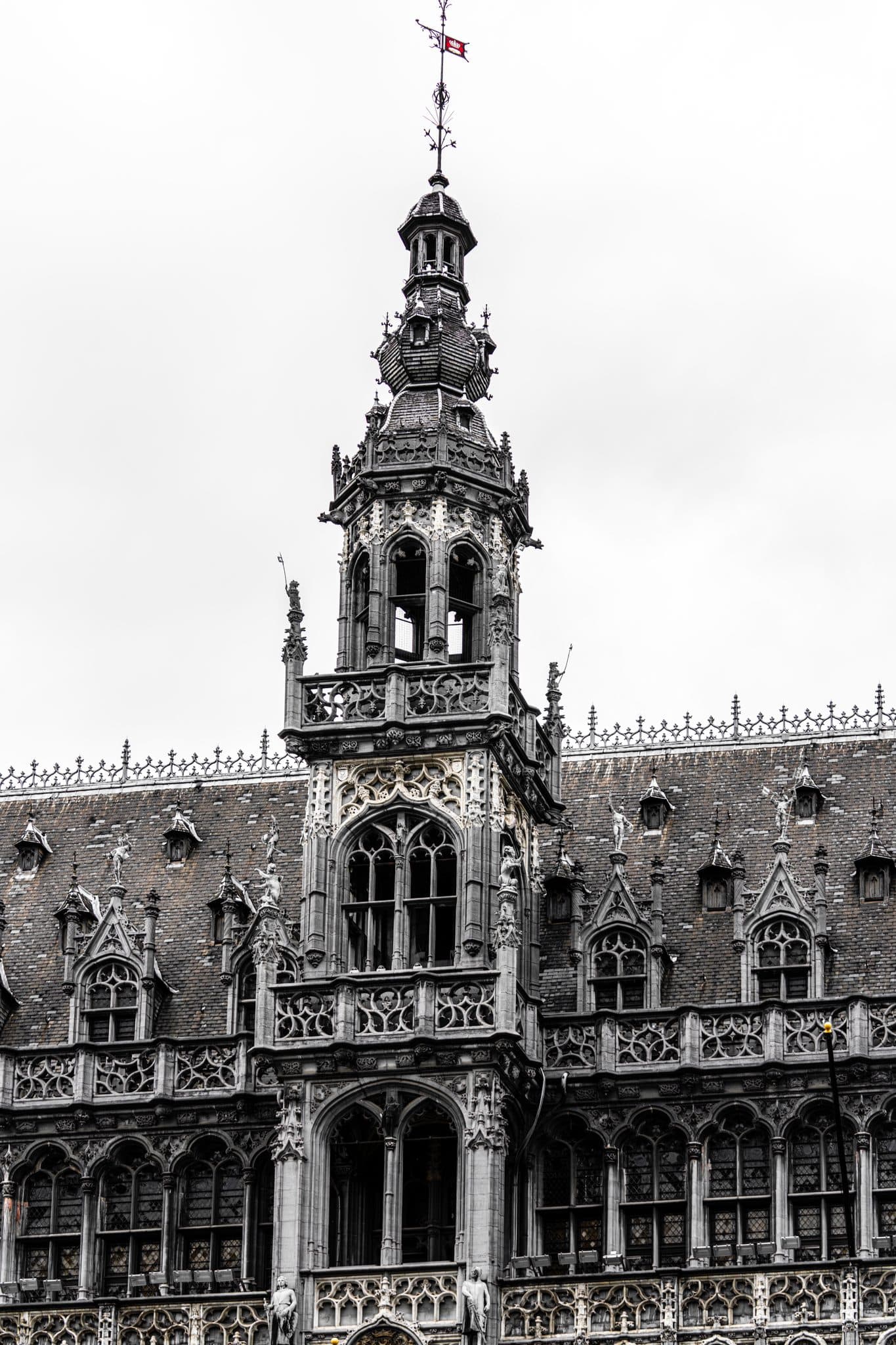 Town Hall Spire. A sharp civic tower structuring the skyline with clarity.