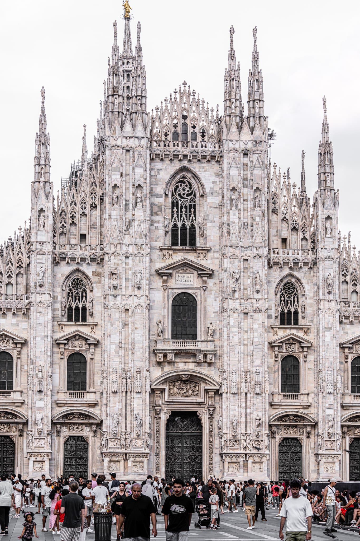 Cathedral Front. The main facade appears with clear massing and vertical dignity.