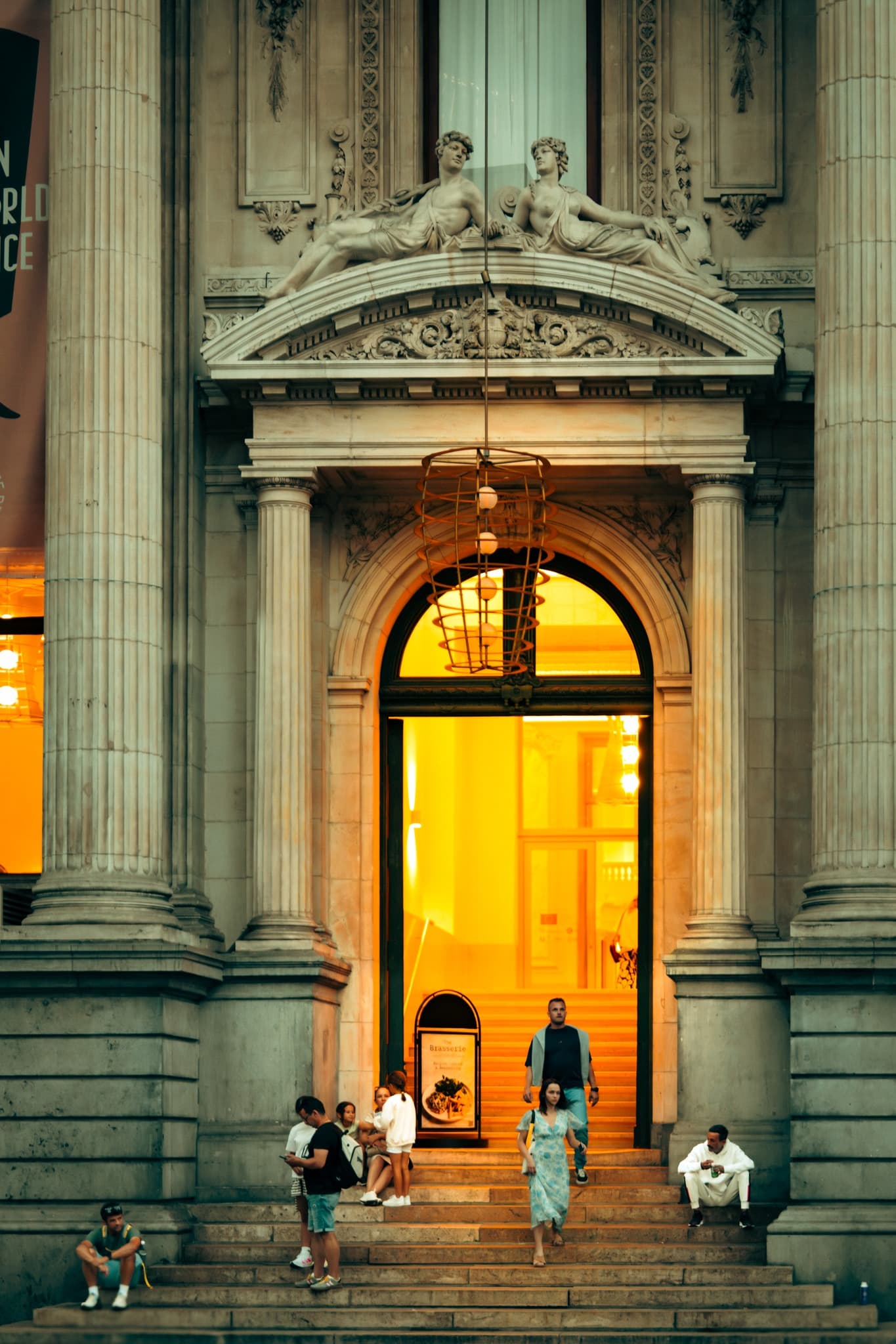 Luminous Doorway. Spilled light turns the doorway into the scene's silent center.
